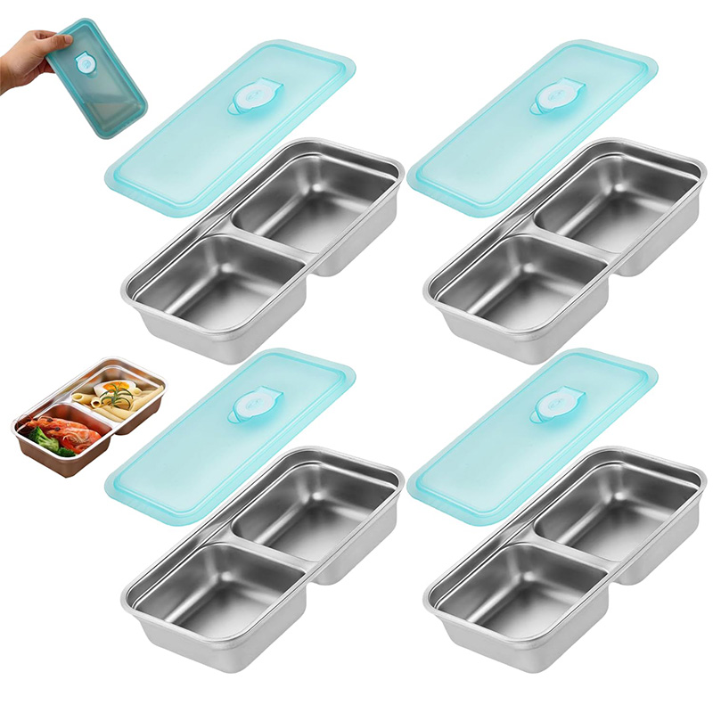 Food Storage Refrigerator - Portable Stainless Steel Fresh-keeping Box Food