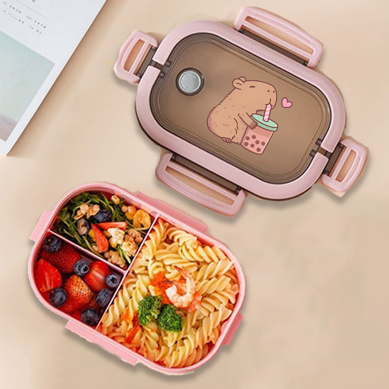Food Storage And Organizer - Капибара Бенто Ланч-бокс Аниме Животные с