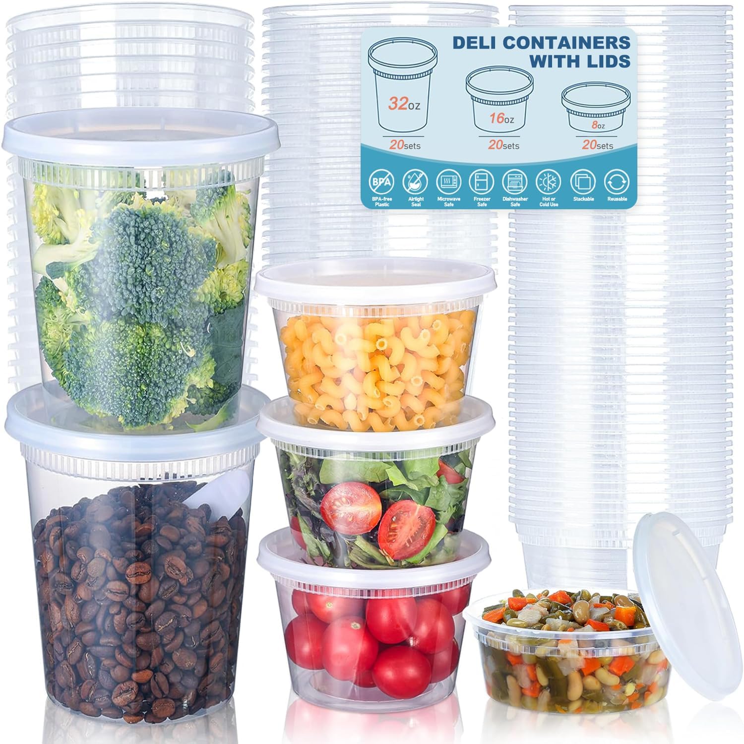 Food Storage Order - 24 шт. контейнеры для хранения продуктов