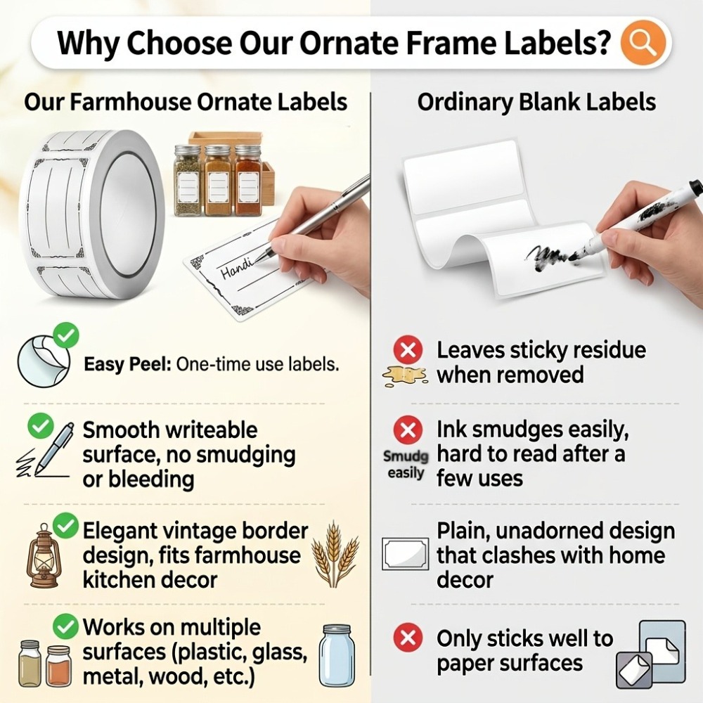 Наклейки для записей, пустые п – обзор и цена Food Storage Jar Labels