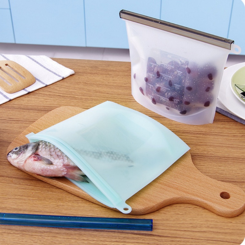5 шт. силиконовые контейнеры д – обзор и цена Food Storage Reusable Bags
