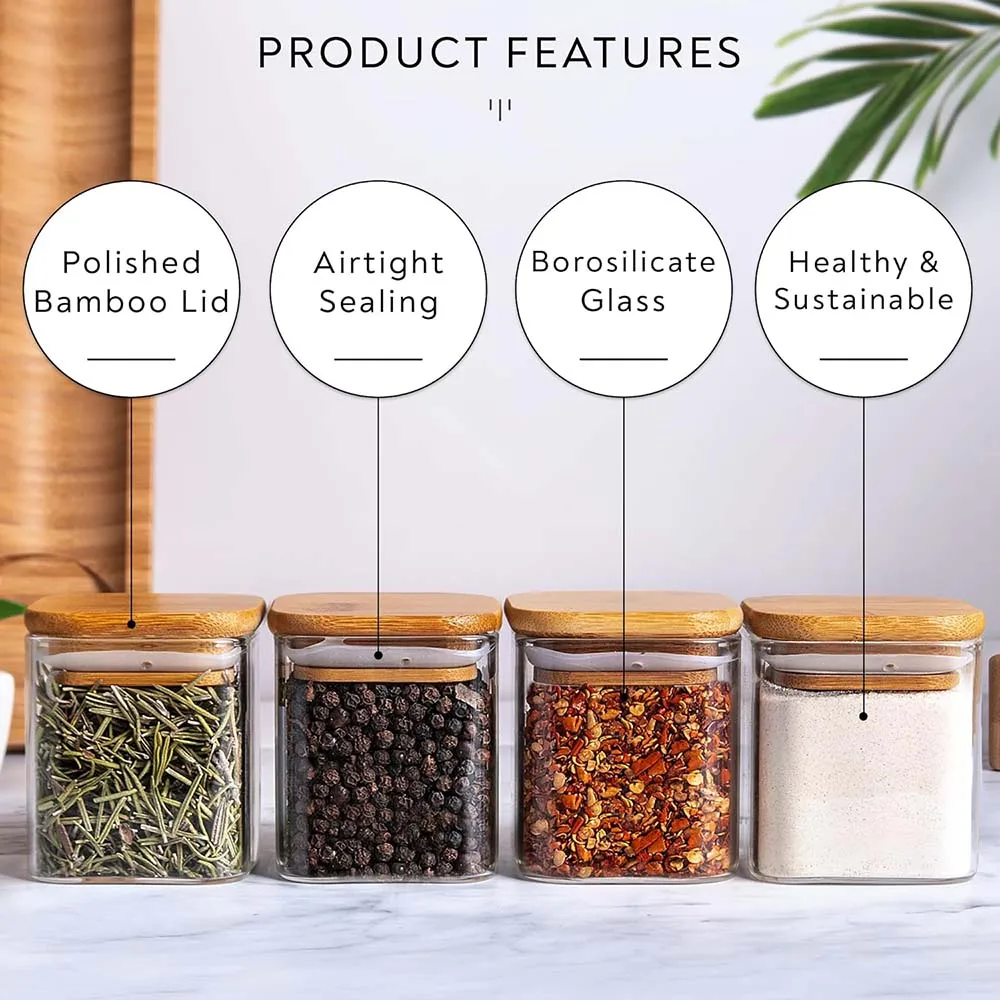 Квадратные банки для специй на – обзор и цена Food Storage Jar Labels