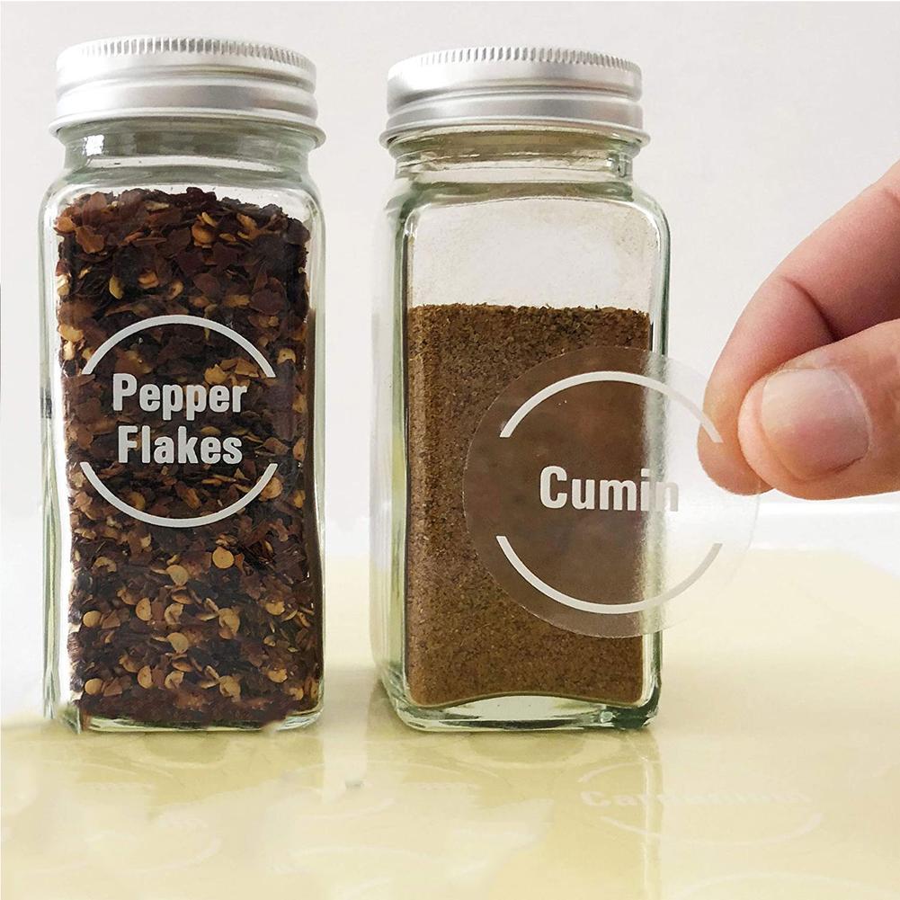 Набор из 144 прозрачных этикет – обзор и цена Food Storage Jar Labels
