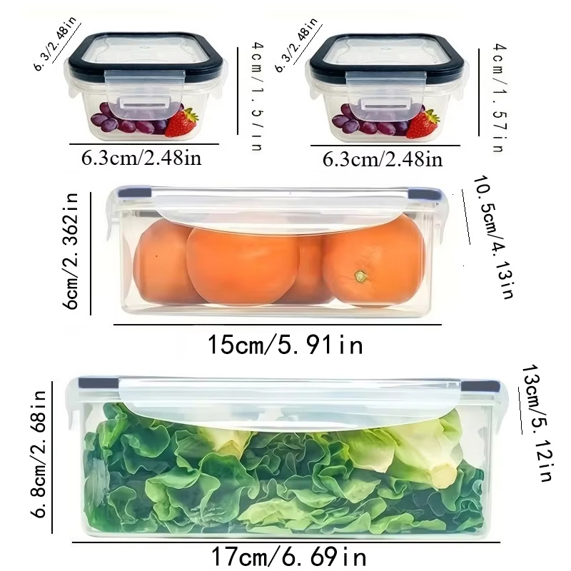 Набор из 8 предметов: 4 контей – обзор и цена Food Storage Order