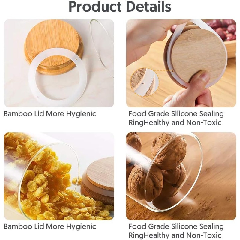 Набор из 12 стеклянных банок с – обзор и цена Food Storage Jar Labels