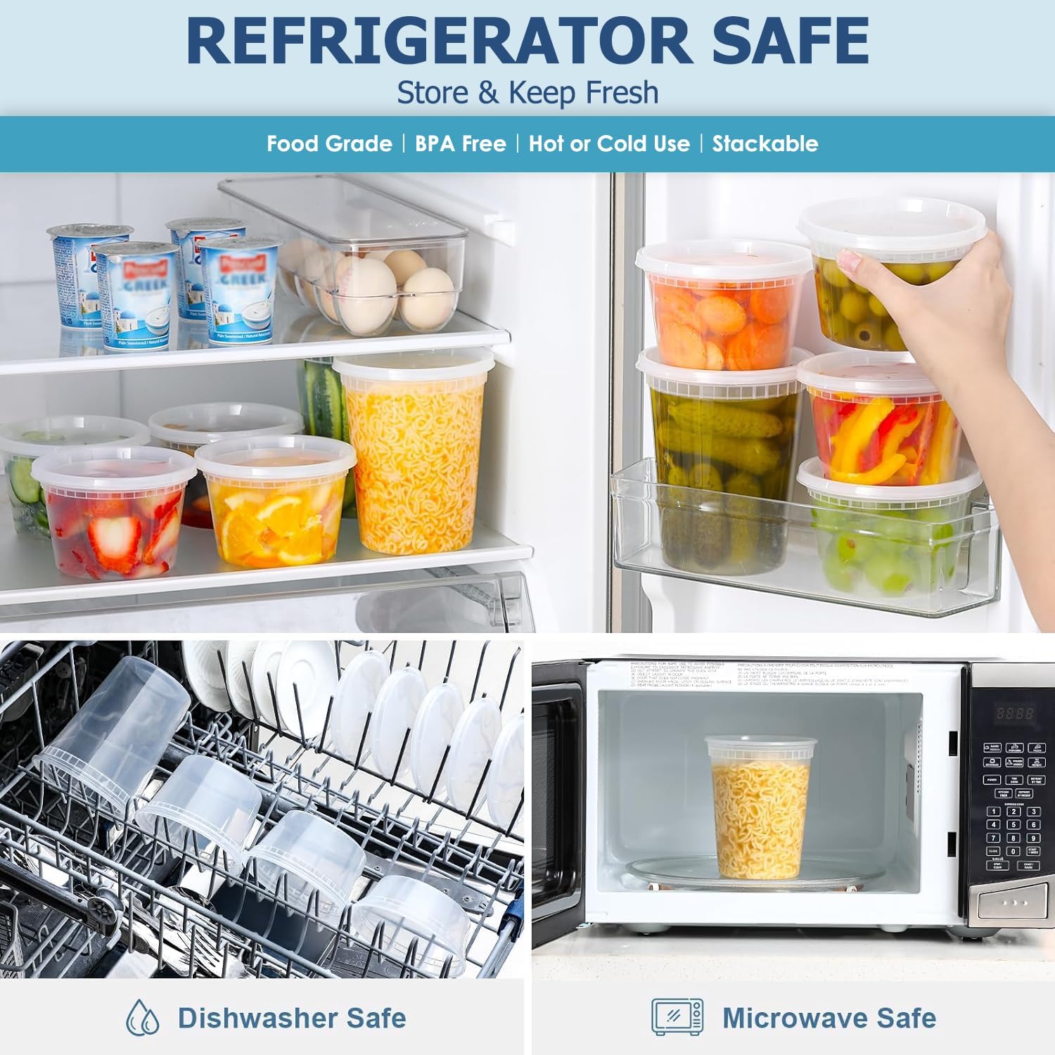 24 шт. контейнеры для хранения – обзор и цена Food Storage Order