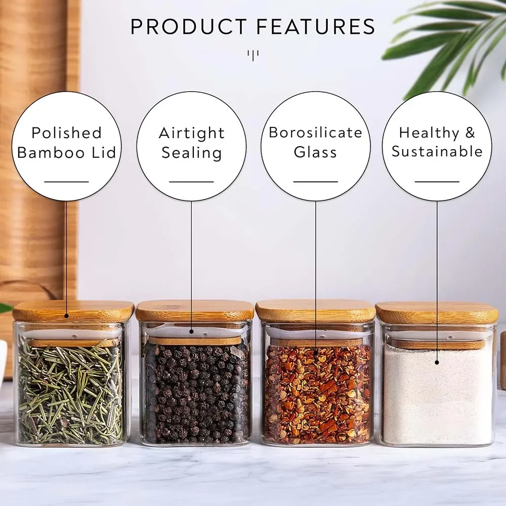 Набор стеклянных баночек для с – обзор и цена Food Storage Jar Labels