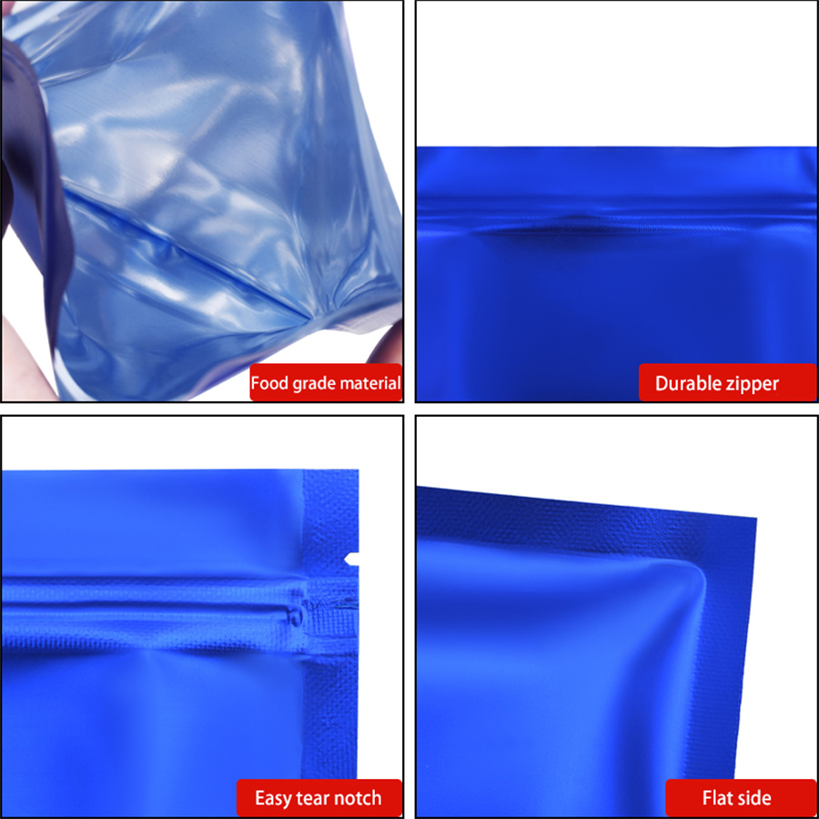 100 шт. матовых синих пакетов  – обзор и цена Food Storage Reusable Bags
