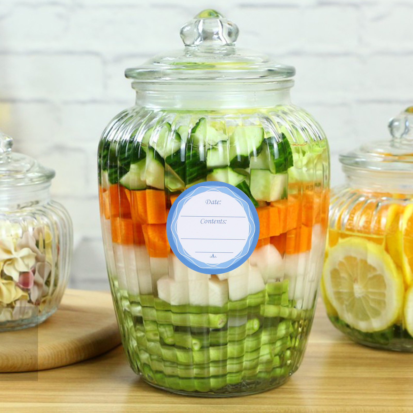 10 листов водостойких наклеек  – обзор и цена Food Storage Jar Labels